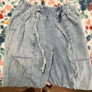 Very thin blue Jean pants